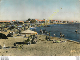 34.  PALAVAS Les FLOTS . Plage Rive Gauche . Chalets . CP Animée . - Palavas Les Flots