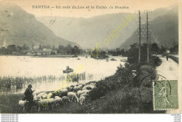 01.  NANTUA .  Un Coin Du Lac Et La Vallée De Pradon . ( Berger Et Ses Moutons ) . - Nantua