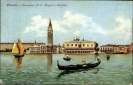 Artiste CPA Venezia Venedig Veneto, Panorama Da S. Giorgio E Gondola - Sonstige & Ohne Zuordnung