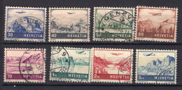 T3892 - SUISSE SWITZERLAND AERIENNE Yv N°27/34 - Used Stamps