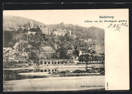 AK Heidelberg, Schloss Von Der Hirschgasse Gesehen  - Heidelberg