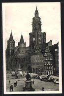 AK Heilbronn, Denkmal Mit Blick Zur Kilianskirche  - Heilbronn