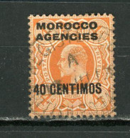 MAROC (GB) - SOUVERAIN  - N° Yvert 28A Obli. - Morocco Agencies / Tangier (...-1958)