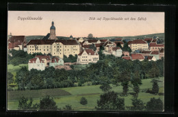 AK Dippoldiswalde, Blick Auf Die Stadt Mit Dem Schloss  - Dippoldiswalde