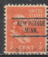 USA Precancel Vorausentwertungen Preo Locals Minnesota, New Prague 734 - Precancels