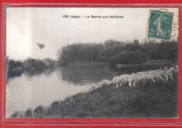 Carte Postale 77. Lagny  Troupeau Des Moutons Aux Vallières  Très Beau Plan - Lagny Sur Marne