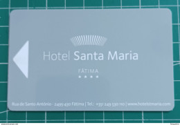 PORTUGAL HOTEL KEYCARD SANTA MARIA - Chiavi Elettroniche Di Alberghi