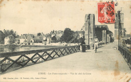 58 -  COSNE - LES PONTS SUSPENDUS - VUE COTE DE COSNE - Cosne Cours Sur Loire