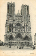 51 - REIMS - FACADE DE LA CATHEDRALE - Reims