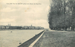 71 - UNE JOLIE VUE DE MACON PRISE DE LA ROUTE DU PONT VERT - Macon