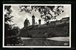 AK Isny I. A., Blick Zur Stadtmauer  - Isny