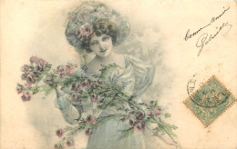  FEMME -LADY -  FRAU - ASW - Série Saluts Des Fleurs - Women