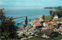  74 - THONON LES BAINS - LE PORT ET LA POINTE DE RIPAILLE - Thonon-les-Bains