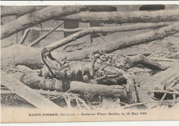 MARTINIQUE - SAINT PIERRE  Cadavre Place Bertin Le 16 Mai 1902 - Autres & Non Classés