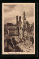 AK München, Rathaus Und Frauenkirche  - Muenchen