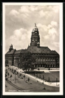 AK Dresden, Neues Rathaus Aus Der Vogelschau  - Dresden