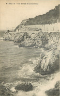 13  MARSEILLE  LES BORDS DE LA CORNICHE - Endoume, Roucas, Corniche, Spiaggia