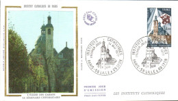 FDC 1977 INSTITUTS CATHOLIQUES - 1970-1979