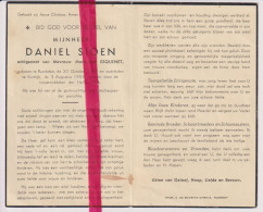 Devotie Doodsprentje Overlijden - Daniel Sioen Echtg Marie José Esquenet - Rumbeke 1909 - Kortrijk 1953 - Obituary Notices