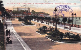 33 - Gironde -  ARCACHON -  Le Boulevard Promenade- Vue Vers Le Grand Hotel - Arcachon