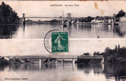 33 - Gironde -  CASTILLON La BATAILLE -  Les Deux Ponts - Sonstige & Ohne Zuordnung