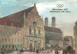 ALLEMAGNE - München - Welstadt Mit Herz - Michaelskirche - Colorisé - Carte Postale - München