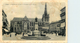 Postcard Belgium Liege Cathedrale St. Paul - Luik