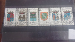 ESPAGNE TIMBRE   YVERT N° 1296.1301 - Used Stamps