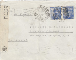 5x Letter: 1942/44: Madrid To Deutsche Botschaft In Lisboa, Censorship - Other & Unclassified