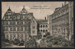 AK Heidelberg, Schloss, Friedrichsbau, Otto-Heinrichsbau  - Heidelberg