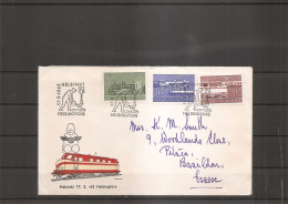 Trains ( FDC De Finlande De 1962 Voyagé Vers La Grande-Bretagne à Voir) - Treinen