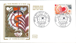 FDC 1972 MOIS MONDIAL DU COEUR - 1970-1979