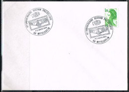 EXP-L74 - FRANCE Cachet Comm. Illustré 10e Anniversaire Section Philatélique MJC Wittelsheim 1986 - Commemorative Postmarks