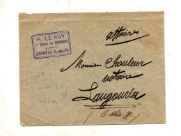 Lettre  Circulée ? Cachet Langourla - Manual Postmarks