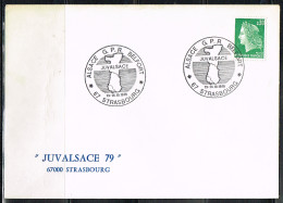 EXP-L75 - FRANCE Cachet Comm. Illustré Sur Lettre JUVALSACE Strasbourg 1979 - Cachets Commémoratifs