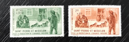 Lot De 2 Timbres Neufs** Poste Aérienne Saint Pierre Et Miquelon 1942 Yt N° 1 / 2 - Neufs