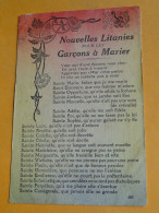 Normandie -- ARGENTAN -- Nouvelles Litanies Pour Les Garçons à Marier - Poème - Argentan