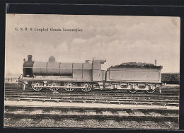 Pc G.N.R. 8 Coupled Goods Locomotive No. 401, Englische Eisenbahn  - Trains