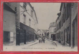 Carte Postale 78. Gargenville  La Grande-Rue  Très Beau Plan - Gargenville