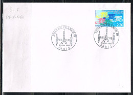 EXP-L78 - FRANCE Cachet Comm. Illustré Sur Lettre PHILEXFRANCE PARIS 1989 - Cachets Commémoratifs