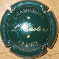 Capsule Champagne Louis CASTERS Série 1 - Nom Horizontal Sur France, Vert Foncé & Or Mat Nr 03 - Autres & Non Classés