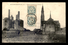 49 - MARTIGNE-BRIAND - L'EGLISE ET LES RUINES DU CHATEAU - Otros & Sin Clasificación