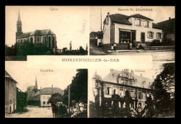 68 - MORSCHWILLER-LE-BAS - EGLISE - EPICERIE TH. HILLENWECK - GRAND'RUE - LE CHATEAU - CARTE 4 VUES - Andere & Zonder Classificatie