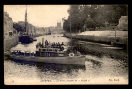 29 - QUIMPER - LE PORT - DEPART DU "TERFEL" - Quimper