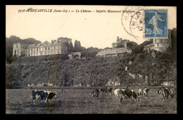 76 - TANCARVILLE - LE CHATEAU - VACHES AU PATURAGE - Tancarville