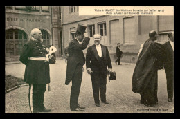 54 - NANCY - VISITE DES MINISTRES LORRAINS LE 28 JUILLET 1912 DANS LA COUR DE L'ECOLE DE PHARMACIE - Nancy