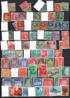 Suisse Ensemble De 131 Timbres Différents Oblitérés - Autres & Non Classés