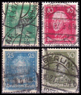 1926 - ALEMANIA - CELEBRIDADES - YVERT 380,382,385,386 - Gebraucht