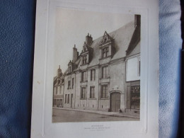 Planche 1910 MONTOIRE MAISON SUR LA GRANDE PLACE FACADE PRINCIPALE HOTELS ET MAISONS XV ET XVIème Siècle - Art