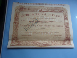 CREDIT COMMUNAL DE FRANCE (déco) 1869 - Sonstige & Ohne Zuordnung